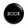 Zaat NFC sticker in black, front view