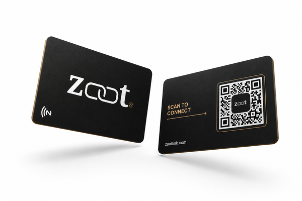 Zaat NFC business card, geometric design