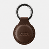 Zaat leather NFC keychain, brown color