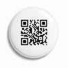 Zaat NFC sticker in white, close-up