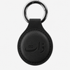 Zaat leather NFC keychain, Arabic logo, black