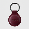 Zaat leather NFC keychain, burgundy color